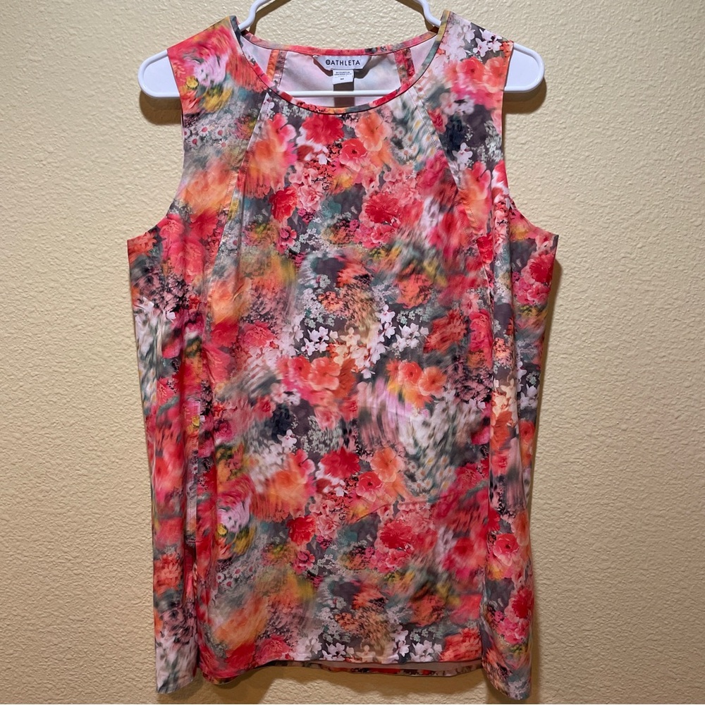 Athleta Refined Zephyr Tank in Floral Bloom Spring Print